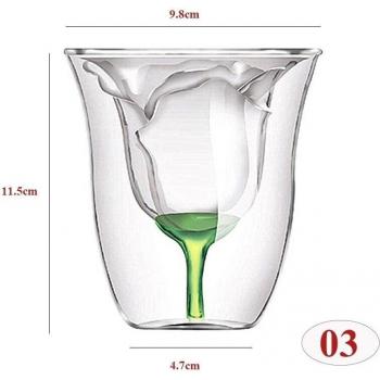 Ensemble de tasses en verre double paroi DDC-27