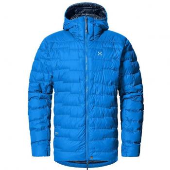 Giacca con cappuccio Haglöfs Roc Flash Down blu elettrico XL