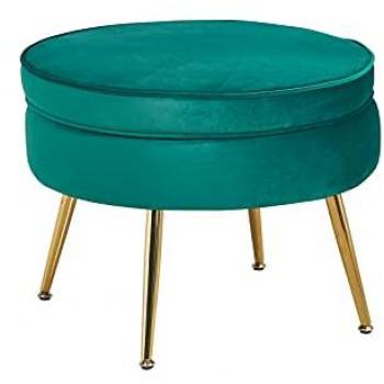 SalesFever Polsterhocker Clam, rund, mit hohem Sitzkissen