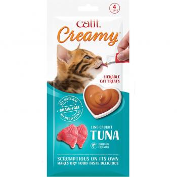 Lickable Tuna Cat Treats - Catit Creamy 4x10g