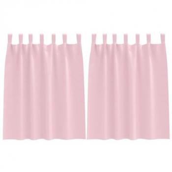 Rideaux Occultants 2 Pcs Rose Bébé
