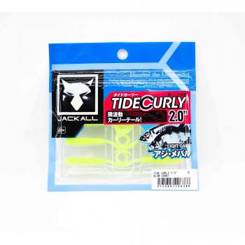Jackall Soft Lure SW Light Game Tide Curly 2.0 Glow Chart 6388