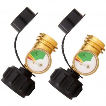 2 pcs Indicateur de niveau et compteur de pression pour réservoir de propane Type 1