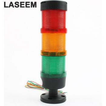 Lámpara LED Industrial LTP Desmontable 3 Capas con Zumbador - Rojo, Azul y Verde - 24V, 110V, 220V, 12V