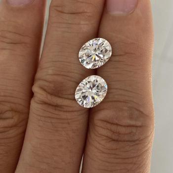 1 Karat Oval Moissanit 5x7mm GRA Labor-Diamant