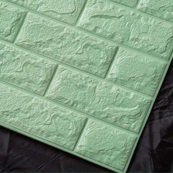 Panneau Mural Éponge 3D Turquoise Adhésif