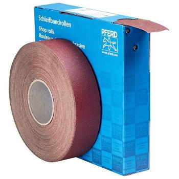 PFERD Korund Schleifbandrolle Gewebe SBR Breite 50mmxLänge 50m A100 für universelle Anwendung
