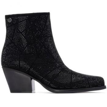 Black Suede Ankle Boots by XTI