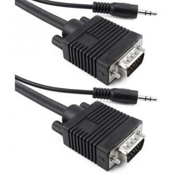 Super cable VGA con jack de audio de 35 mm macho macho de 25 m - BeMatik