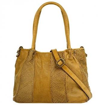 Samantha Look Einkaufstasche, Leder, Made in Italy