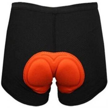 Short de vélo confortable noir rembourré en Gel 3D
