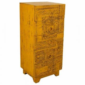 Cassettiera Mango Giallo 40x100x45 cm