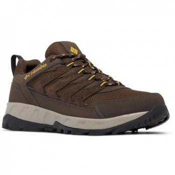 Columbia Strata Trail Pro Water‑Proof Walking Shoes – Cordovan/Golden Yellow – UK 10.5 Men