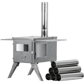 Campfire Acciaio Tenda Calda 51x42x216