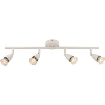 Foco de luz ajustable 4 luces Blanco brillante, GU10