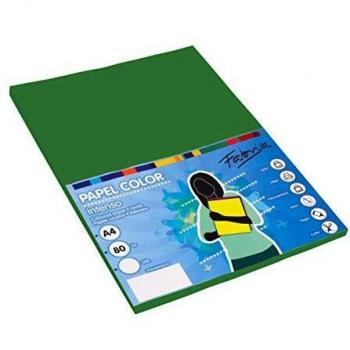 Papel multifunción Fabrisa A4 80g Verde Oscuro Pack 100 hojas
