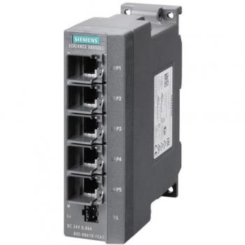 Siemens Industrieller Ethernet Switch, RJ45-Anschlüsse 5, 100Mbps, Unmanaged