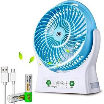 ZUKULIFE Ventilateur de Bureau Rechargeable