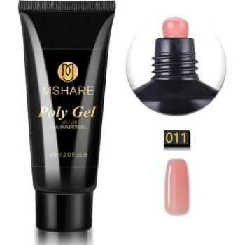 Gel Polivinílico MSHARE para Extensión de Uñas Camuflaje Lechosas, 60g, Construcción Rápida