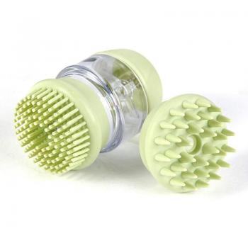 Silicone Double-Headed Pet Bath Brush - Massage Grooming Tool for Dogs and Cats