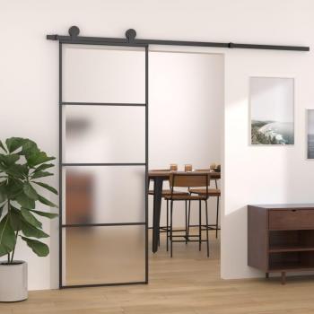 Puerta Corredera Panel de Hogar Vidrio ESG Esmerilado Aluminio Color Dorado, Blanco, Negro y más