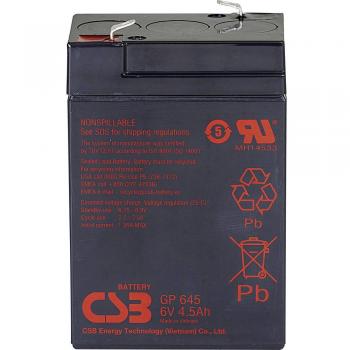 Batterie Au Plomb 6 V 4,5 Ah AGM CPX‑645