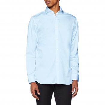 Jack & Jones Premium Jprcomfort Shirt L/s Noos, Camisa para Hombre, Azul