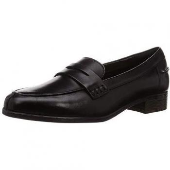 Mocasines de Cuero Negro Clarks