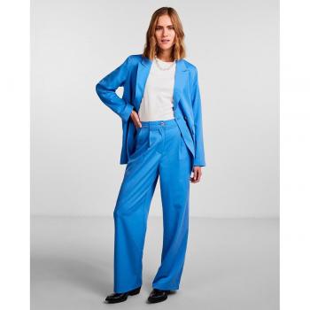 Pieces - Pantalón palazzo de tiro alto para mujer