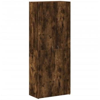 VidaXL Modern File Cabinet in Smoked Oak 60x32x153 cm