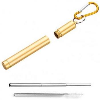 Ergonomic Collapsible Straight Straw