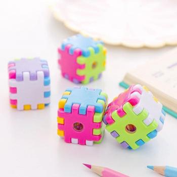 Kids Mechanical Pencil Sharpener Cube