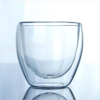 Borosilicate Double Layer Glass Cup - Heat-Resistant Beverage Mug (80ml/150ml/250ml/350ml/450ml)