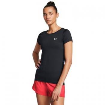 T-shirt Under Armour HeatGear femme noir éclipse - S