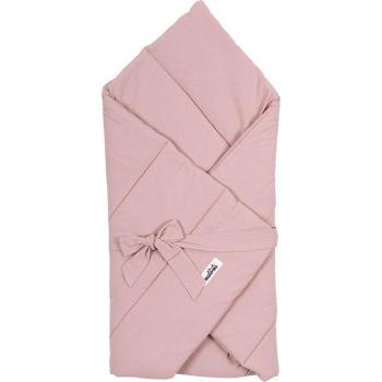 Housse de couette en coton pour bébé Malomi Kids - Couverture enveloppante rose lavée