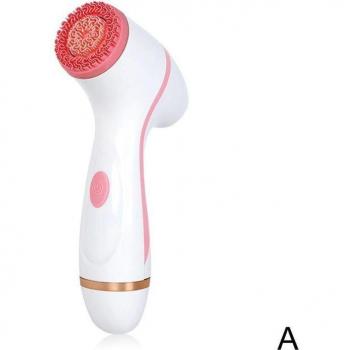 USB Rechargeable Electric Face Cleansing Device with Blackhead Removal Heads