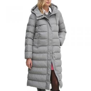 Plumífero largo con capucha para mujer Geox Anylla