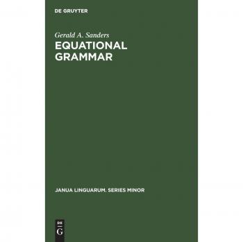 Sanders, Gerald A.: Equational grammar