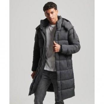 Long‑Line Ripstop Puffer Coat