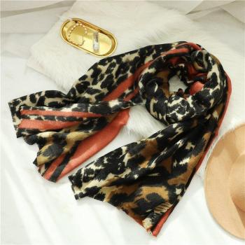 Thick Soft Leopard Print Shawl for Ladies