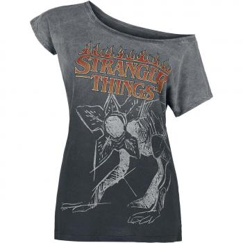 Camiseta Gráfica de Stranger Things Para Mujer SXL