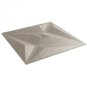 VIDAXL Pannelli Murali 24 pz Beton 50x50 cm xps 6 m² Stella 834873