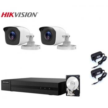 Set di Sicurezza Hikvision: 2 Telecamere 5MP, DVR 4 Canali HD, 1TB