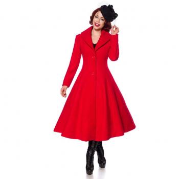 Belsira Premium Wool Coat - Red - S to 4XL