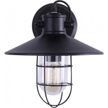PRIVATEFLOOR Antique Black Wall Light - Garn