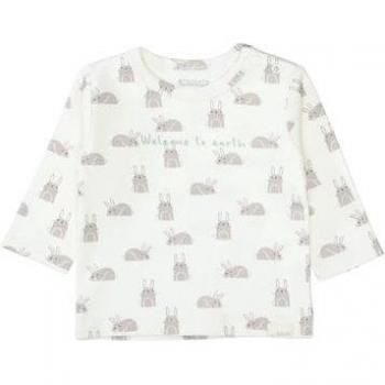 T-shirt blanc crème à motifs STACCATO