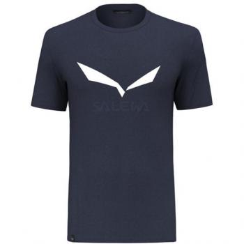 Salewa Technisches T-Shirt Solidlogo Dry 27018 Dunkelblau Regular Fit S male