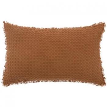 Atmosphera Créateur d'intérieur – Coussin Nid d'Abeille Widdy 30x50cm Terracotta