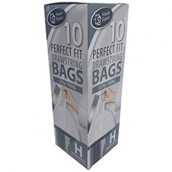 Perfect Fit White Pedal Bin Liners 50-60 Litre Pack of 10