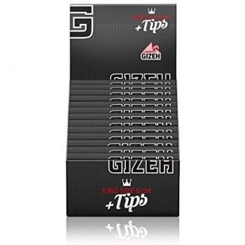 Gizeh Black Tips King Size Slim Extra Fine - 50 Booklets